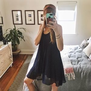 Calypso St Barth Silk Navy Dress